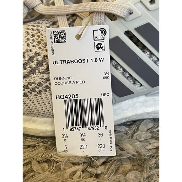 NIB adidas(WMNS) UltraBoost 1.0 'Double Grey' Size 5 - Picture 2 of 8